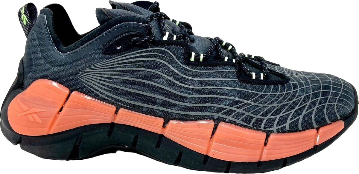 Reebok Zig Kinetica 2 Black Orange Flare
