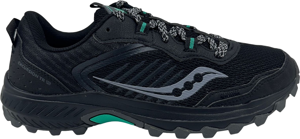Saucony Excursion Tr15 Wide Black Jade WMNS