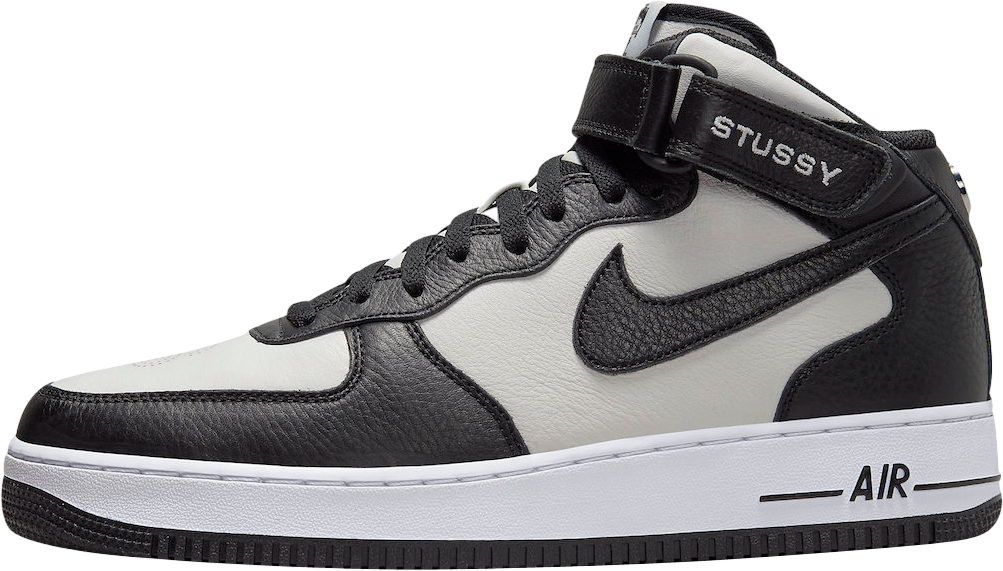 Stussy x Nike Air Force 1 Mid White Black