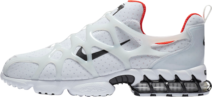 Stussy x Nike Air Zoom Kukini White Habanero Red