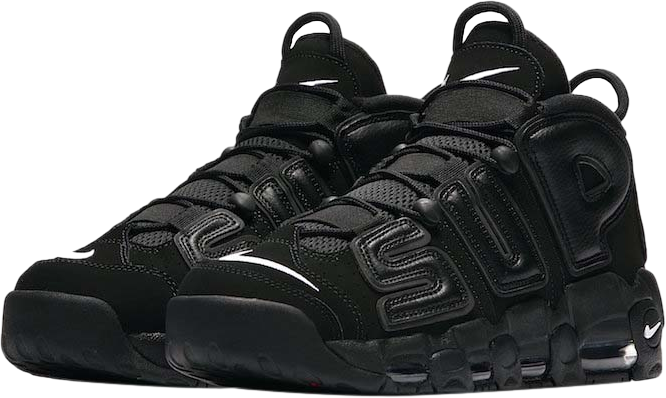 Supreme x Nike Air More Uptempo Black