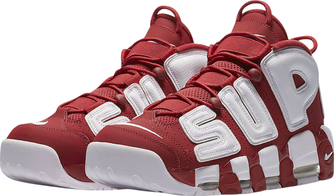 Supreme x Nike Air More Uptempo Red