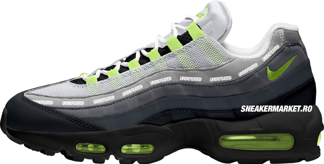 Undefeated x Nike Air Max 95 Black / Neon Yellow