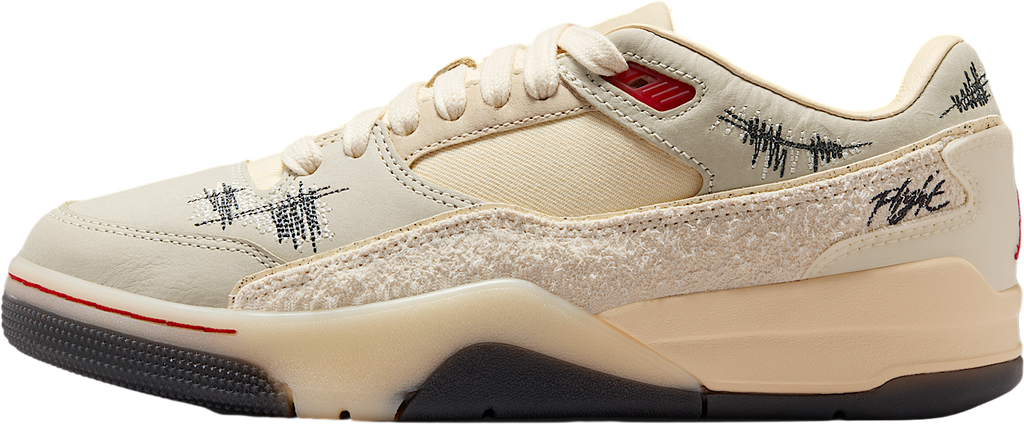 Who Decides War x Jordan Flight Court WMNS Coconut Milk