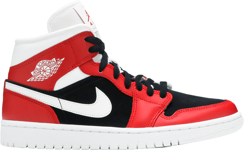 Wmns Air Jordan 1 Mid Gym Red Black